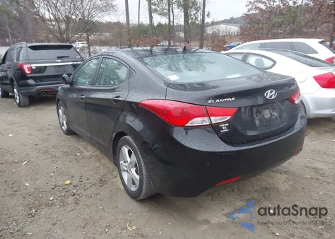 2012 Hyundai Elantra Gls (Ulsan Plant) from USA, damaged, VIN KMHDH4AE7CU442987